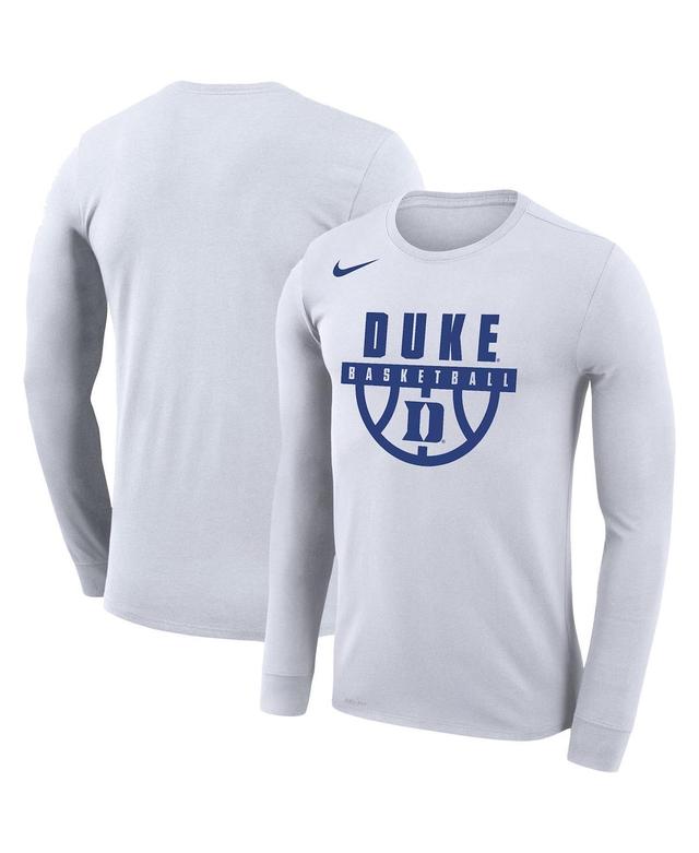 Mens Nike Duke Blue Devils Basketball Drop Legend Long Sleeve Performance T-Shirt Product Image