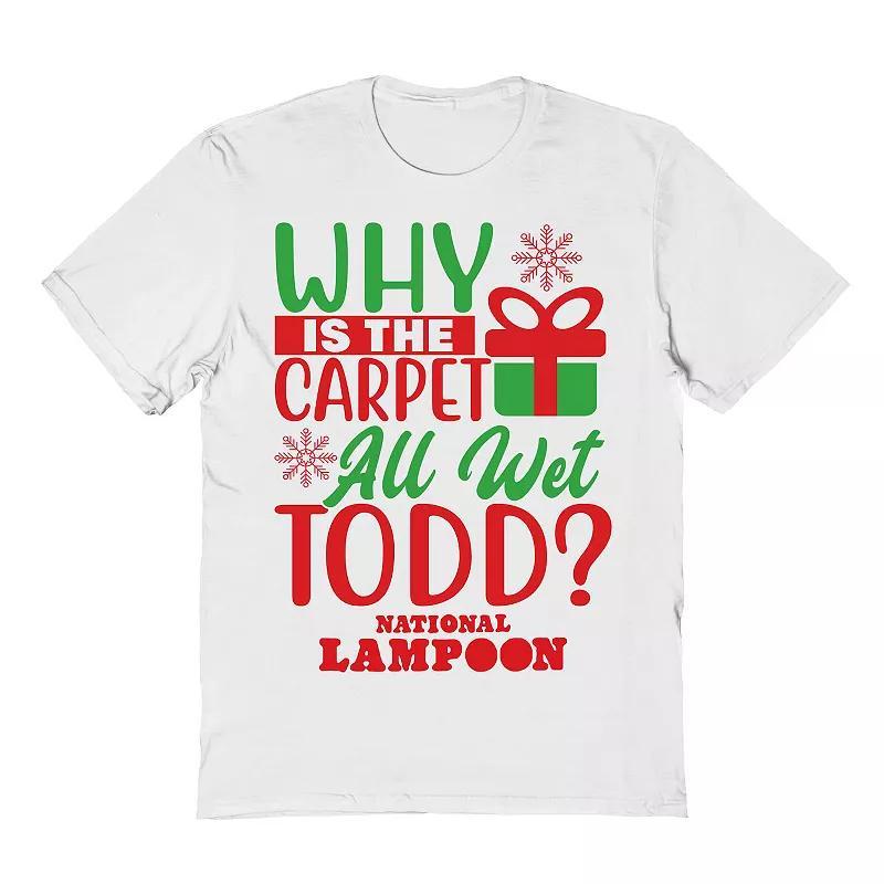 Mens Why Is the Carpet All Wet National Lampoons Christmas Vacation Graphic Tee Product Image