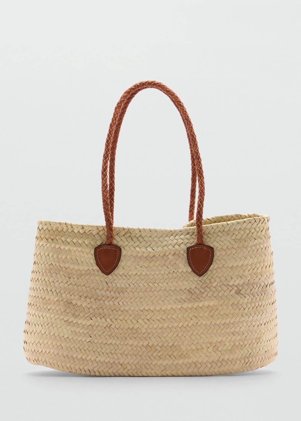 MANGO - Double strap basket bag - One size - Women Product Image