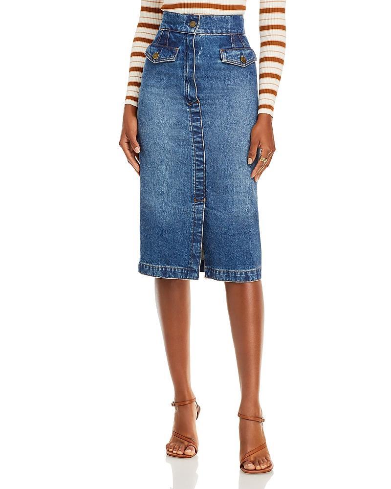 Frame The Vent Denim Skirt Product Image