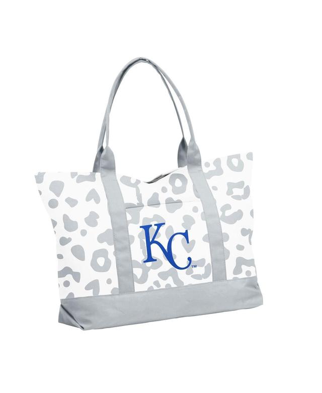 Womens Kansas City Royals Leopard Pattern Tote - White Product Image