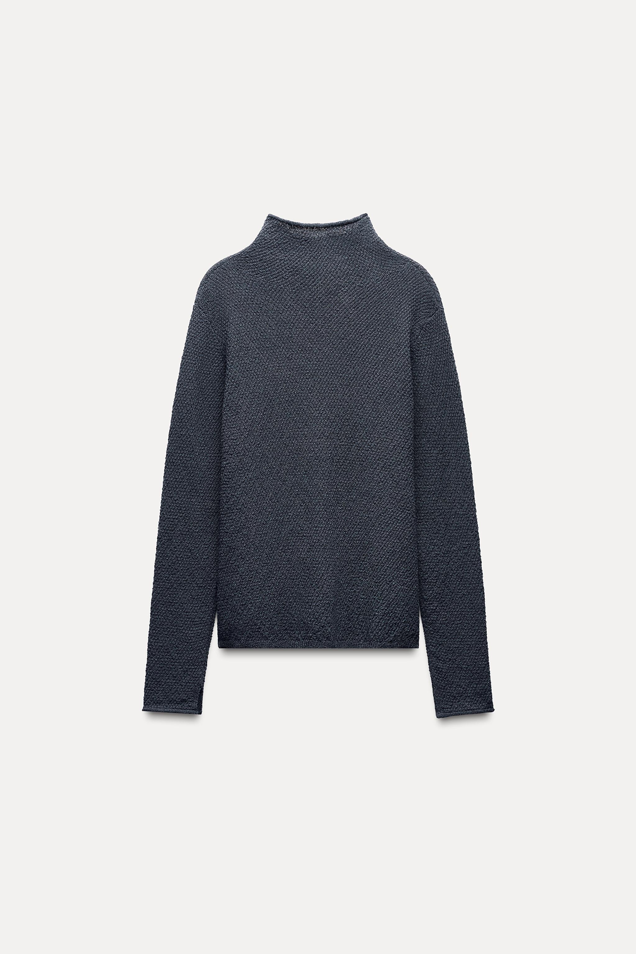 MOCK NECK KNIT TOP Product Image