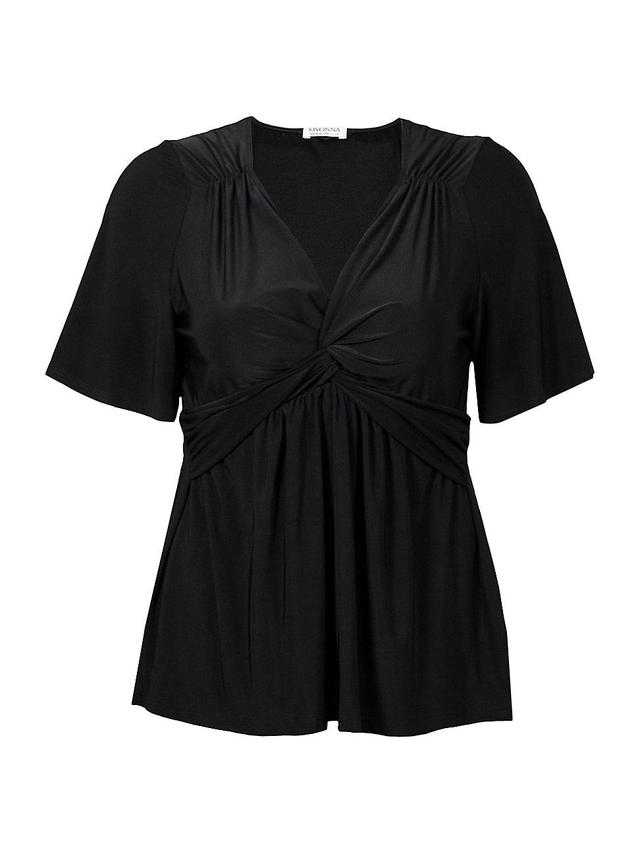 Womens Abby Twist-Front Top Product Image