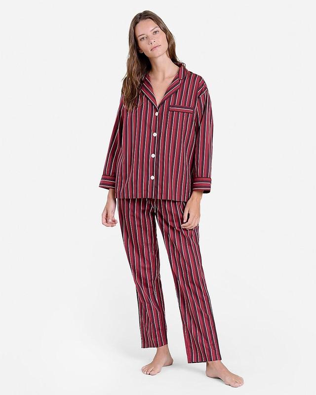 Sleepy Jones womens Marina pajama set in shadow stripe Product Image