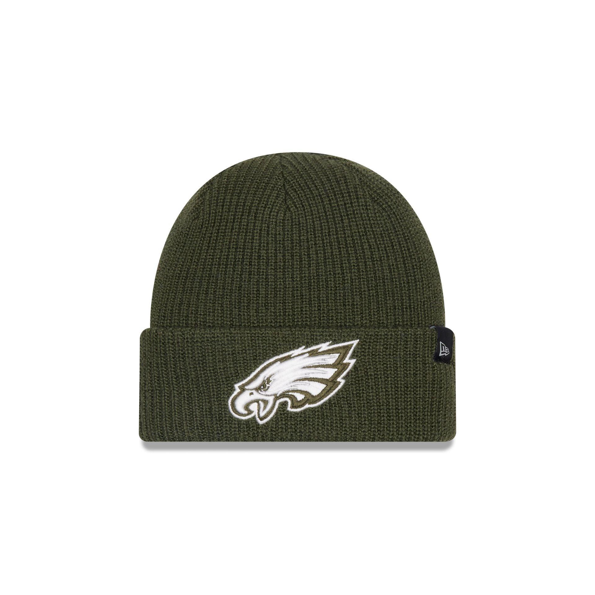 Philadelphia Eagles Green Merino Wool Knit Beanie Male Product Image