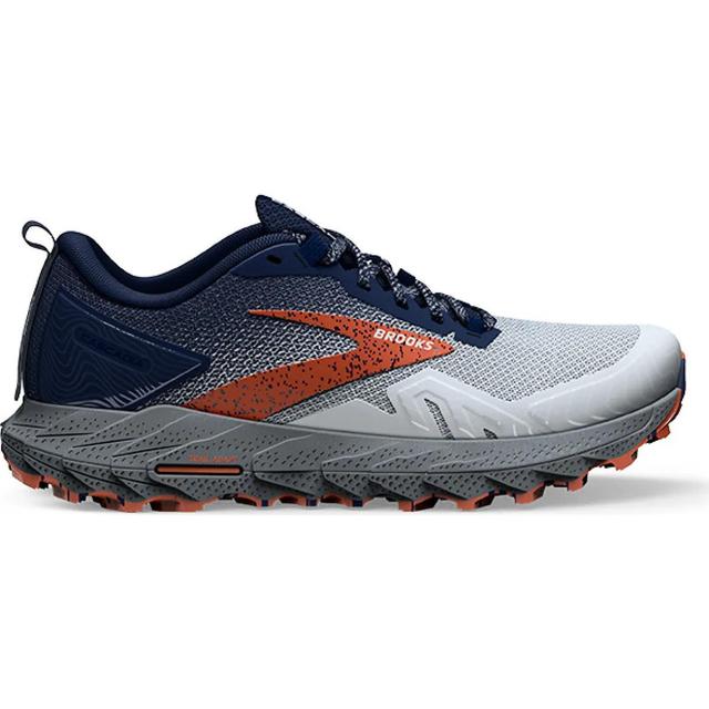 Brooks Men's Cascadia 17 Shoe Blue / Navy / Firecracker Product Image