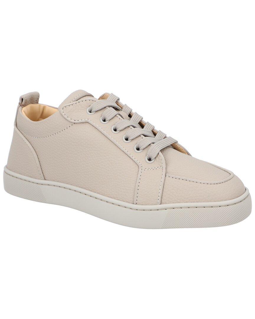 CHRISTIAN LOUBOUTIN Rantulow Leather Sneaker In Beige Product Image