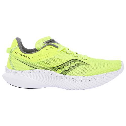 Saucony Mens Saucony Kinvara 14 - Mens Running Shoes Citron/Black/White Product Image