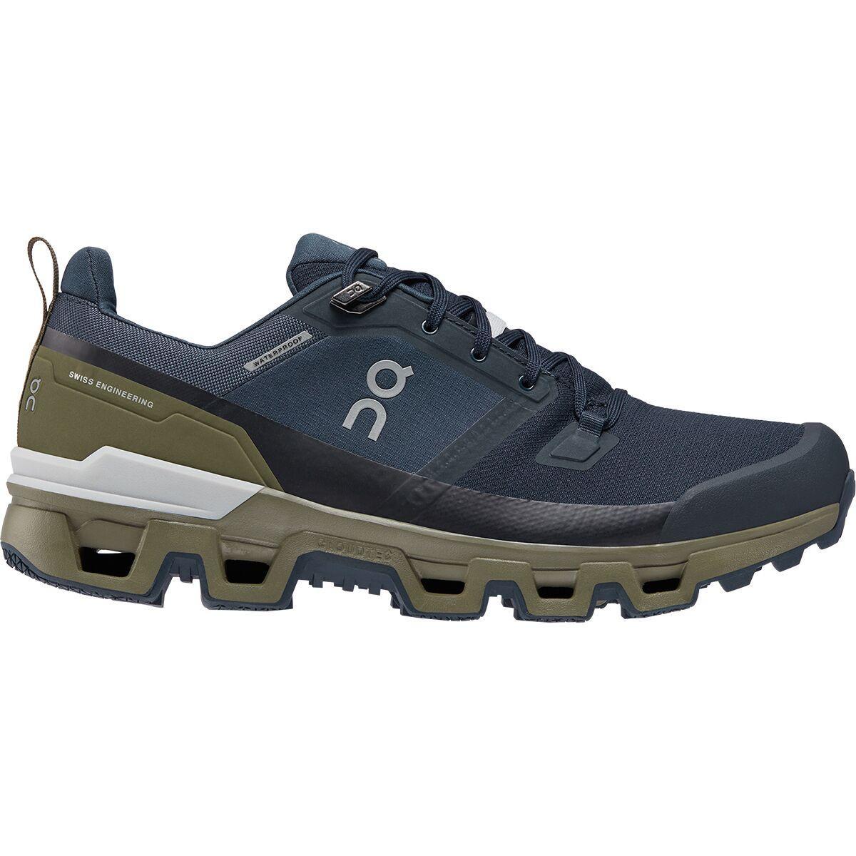 On Cloudwander Waterproof (Glacier/Eclipse) Men's Shoes Product Image