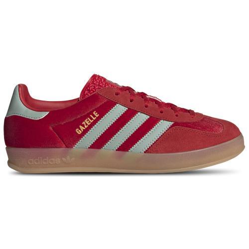 adidas Womens Originals Gazelle Indoor - Shoes Gum/Hazy Green/Better Scarlet Product Image