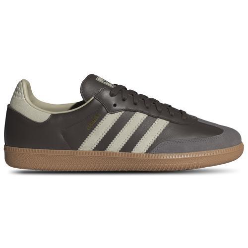 adidas Originals Mens Samba - Shoes Brown/Gold Metallic/Putty Grey Product Image