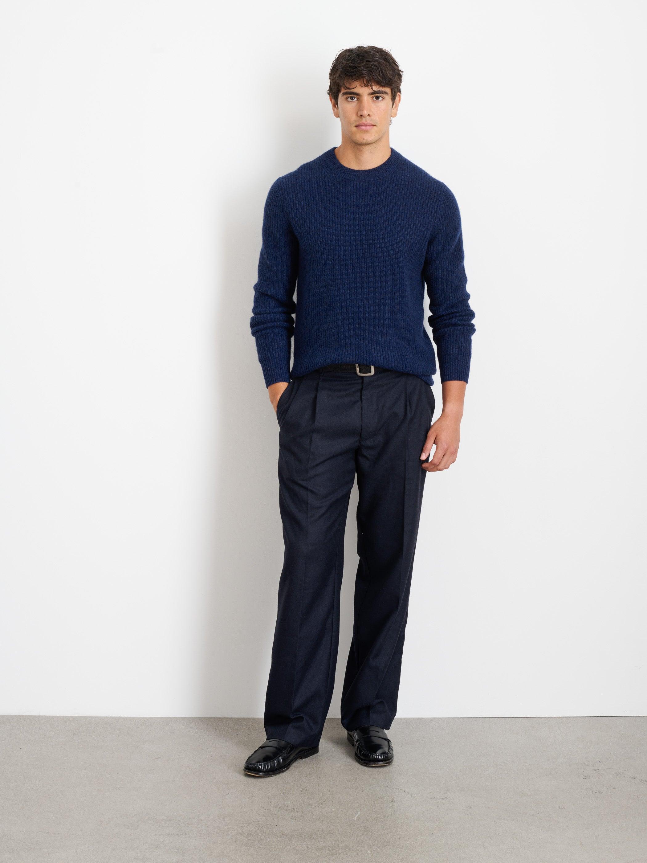 Jordan Sweater In Washed Cashmere Male Product Image