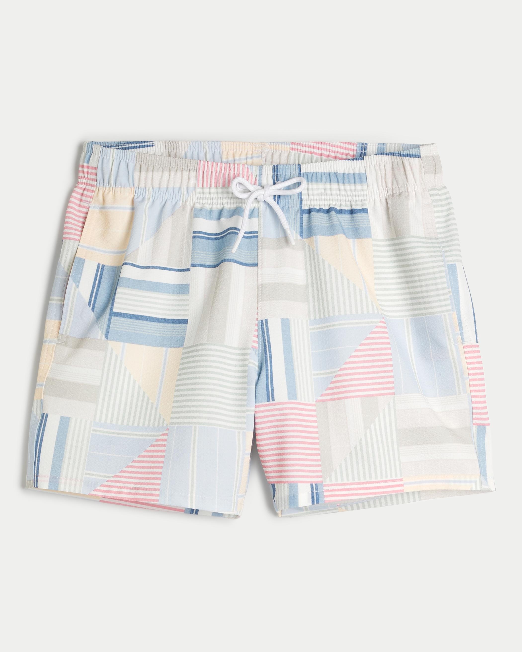 Seersucker Guard Swim Trunks 5" Product Image