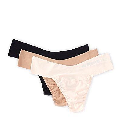 Hanky Panky Breathe Assorted 3-Pack V-Cut Thongs Product Image