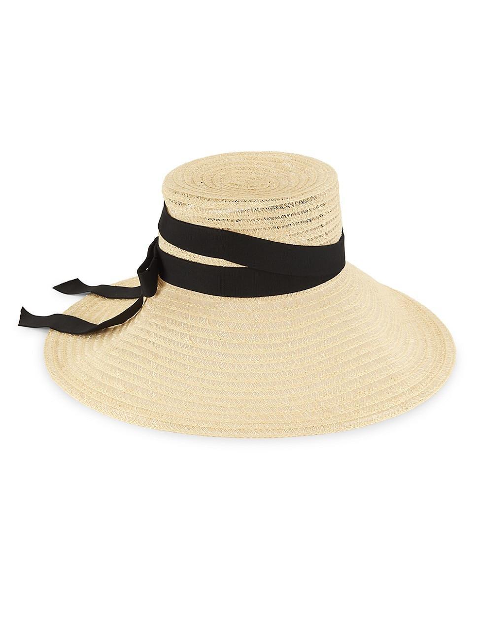 Womens Mirabel Wide-Brim Straw Sun Hat product image