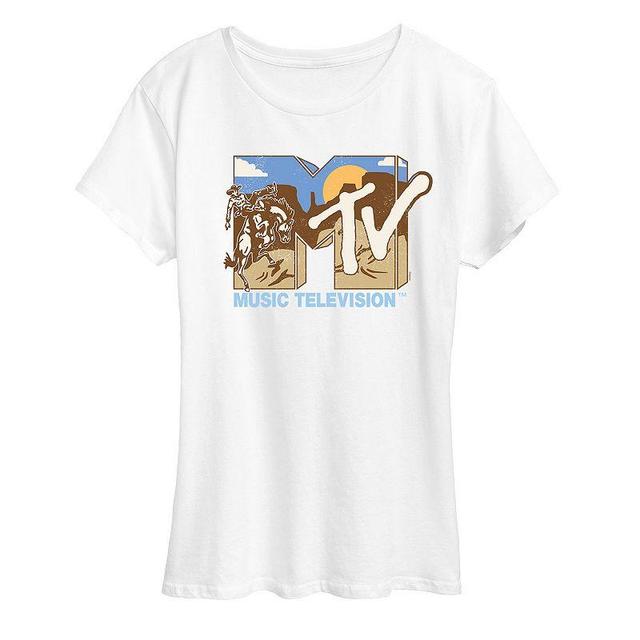 Womens MTV Cowboy Logo Graphic Tee Product Image