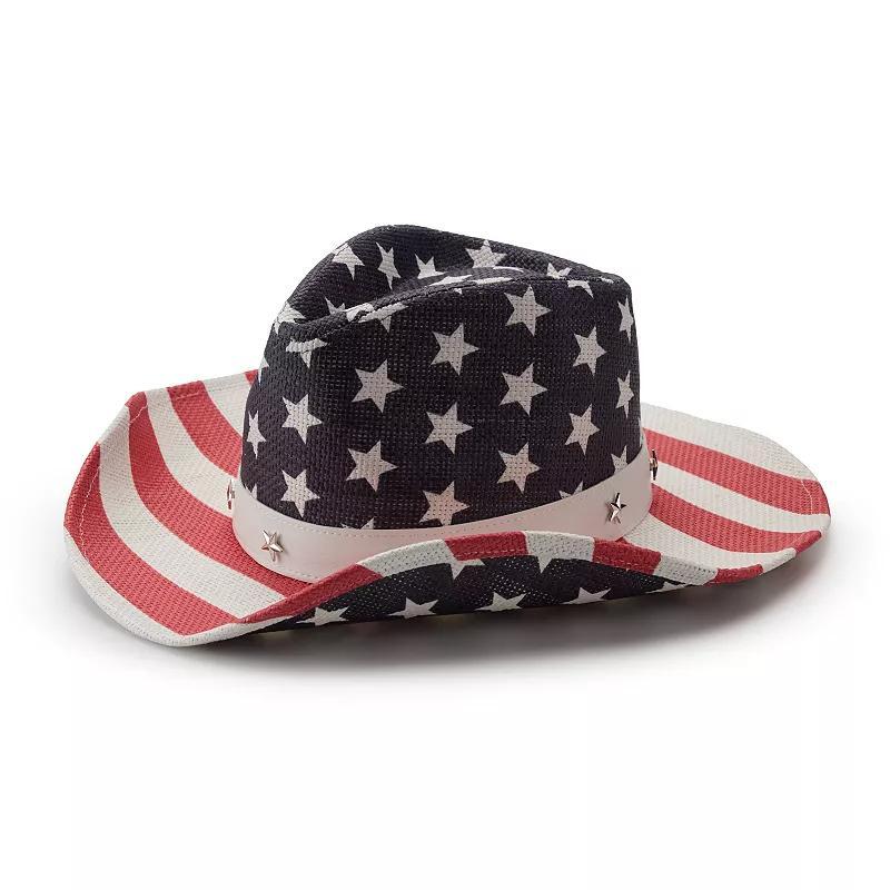 Womens Collection XIIX American Flag Cowboy Hat Product Image