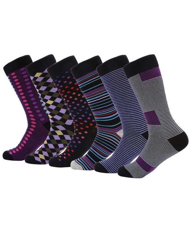 Mens Kaleidoscopic Funky Dress Socks Product Image