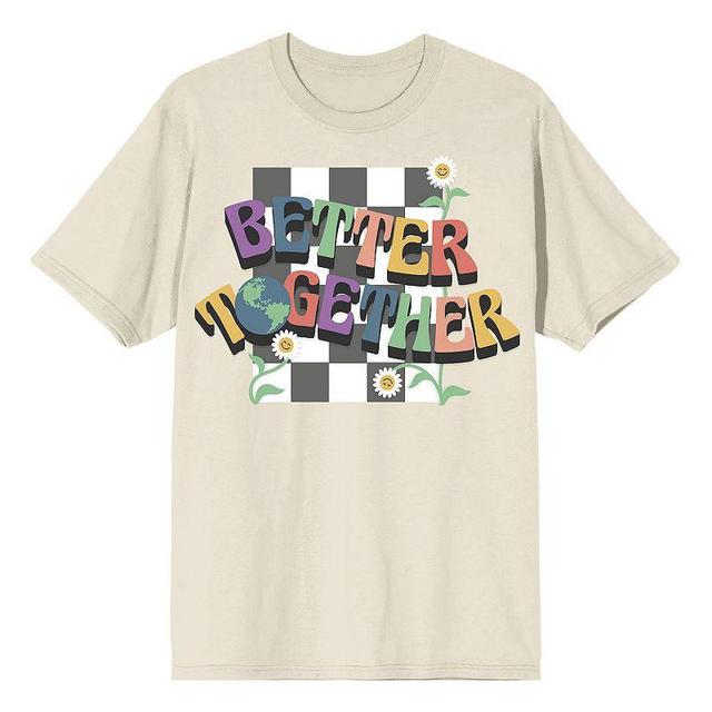 Mens Positive Vibes Together Tee White Product Image