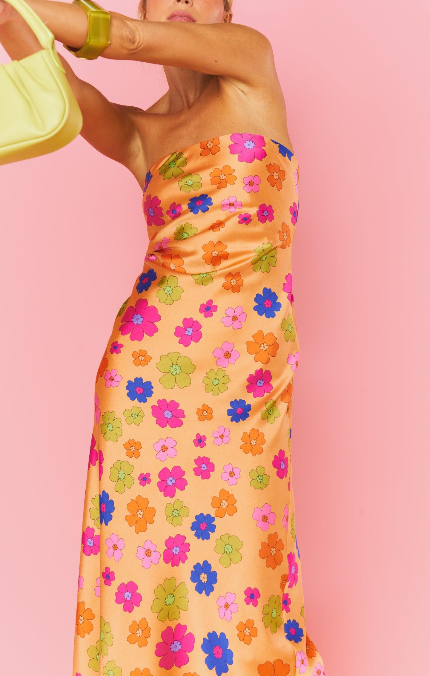 Taylor Tube Dress ~ Poppin Poppy Product Image