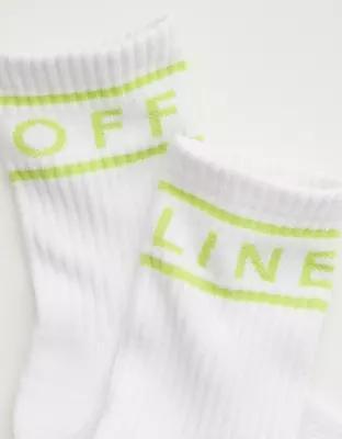 OFFLINE By Aerie Mesh Crew Socks Product Image