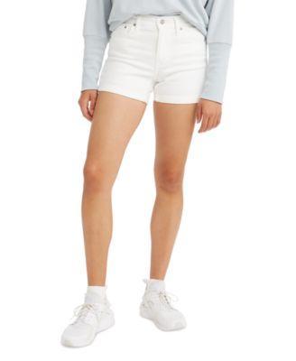 Levis Mid Rise Update Cuffed Hem Stretch Denim Shorts Product Image