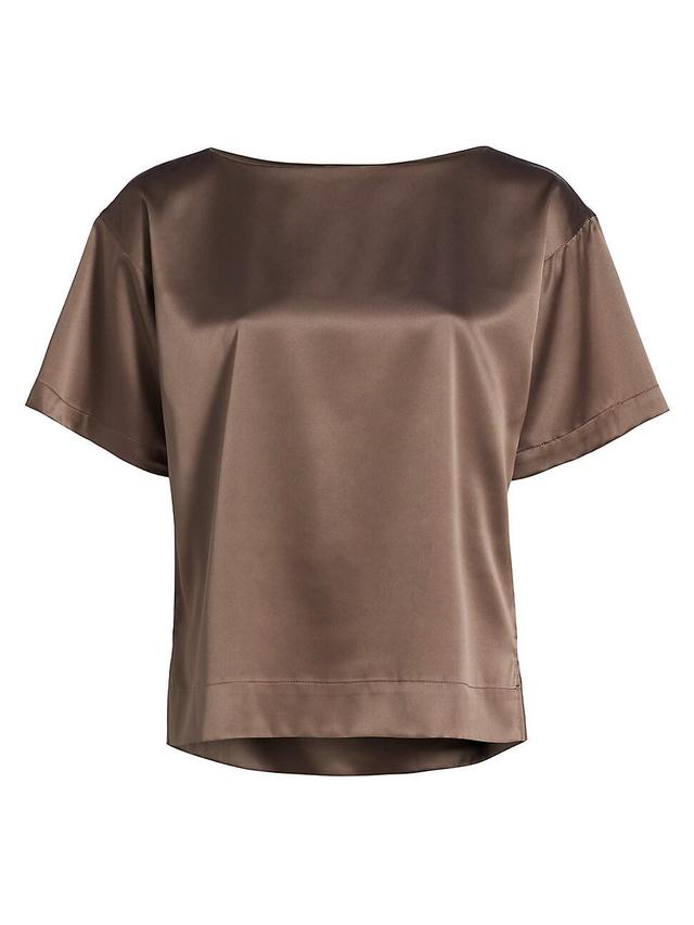 Womens Glamour Satin Top Product Image