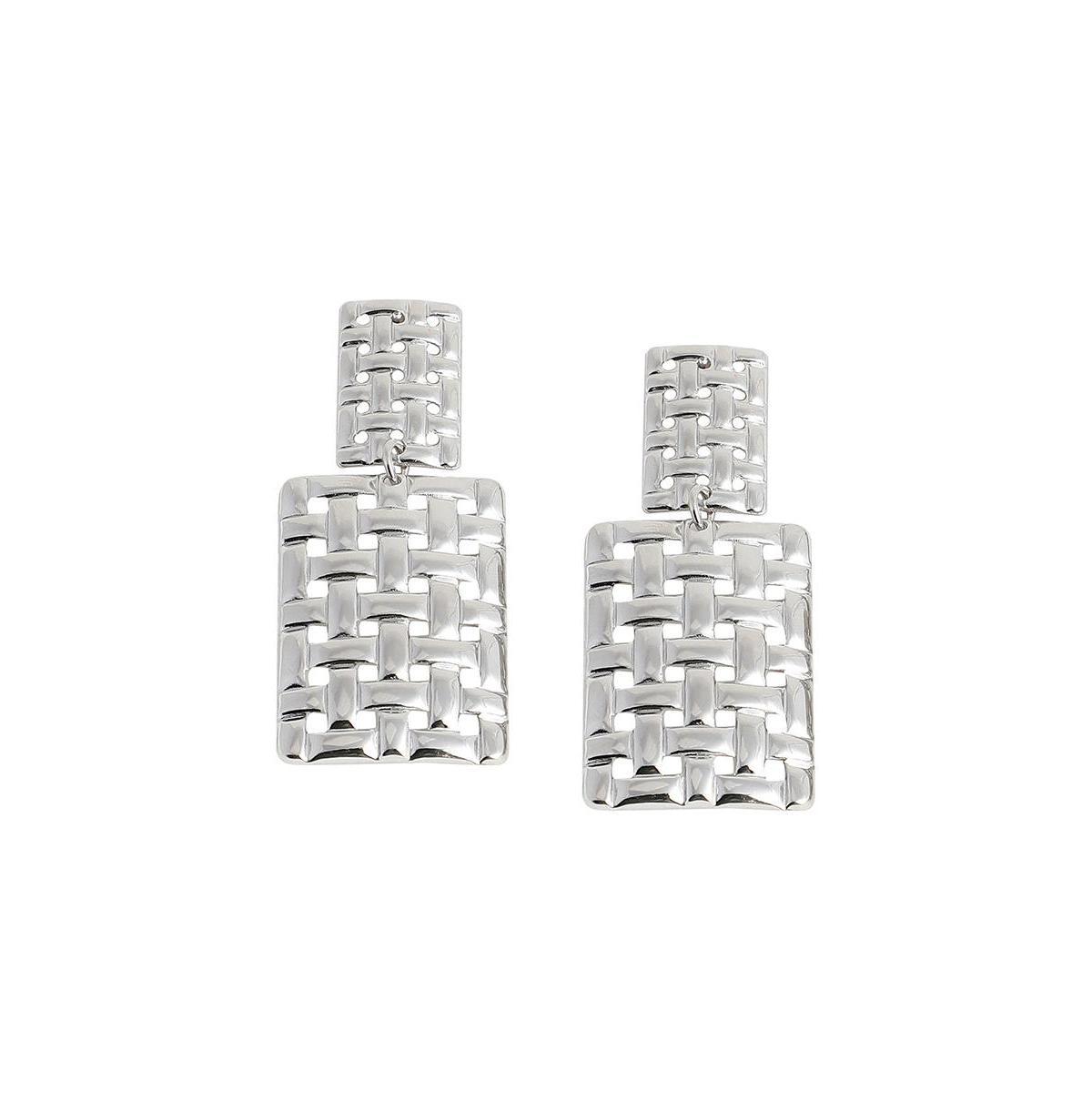 Sohi Womens Weave Drop Earrings Product Image