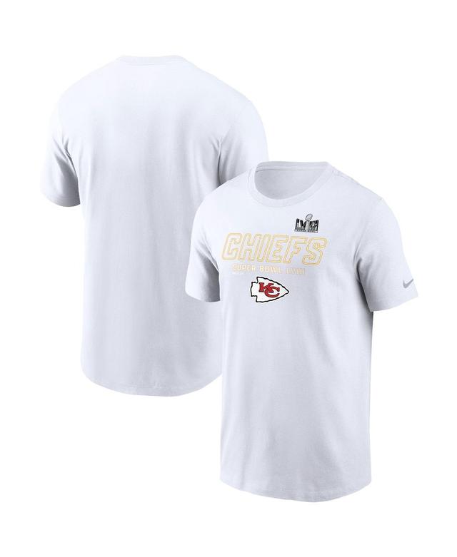 Mens Nike White Kansas City Chiefs Super Bowl Lviii Iconic T-shirt Product Image