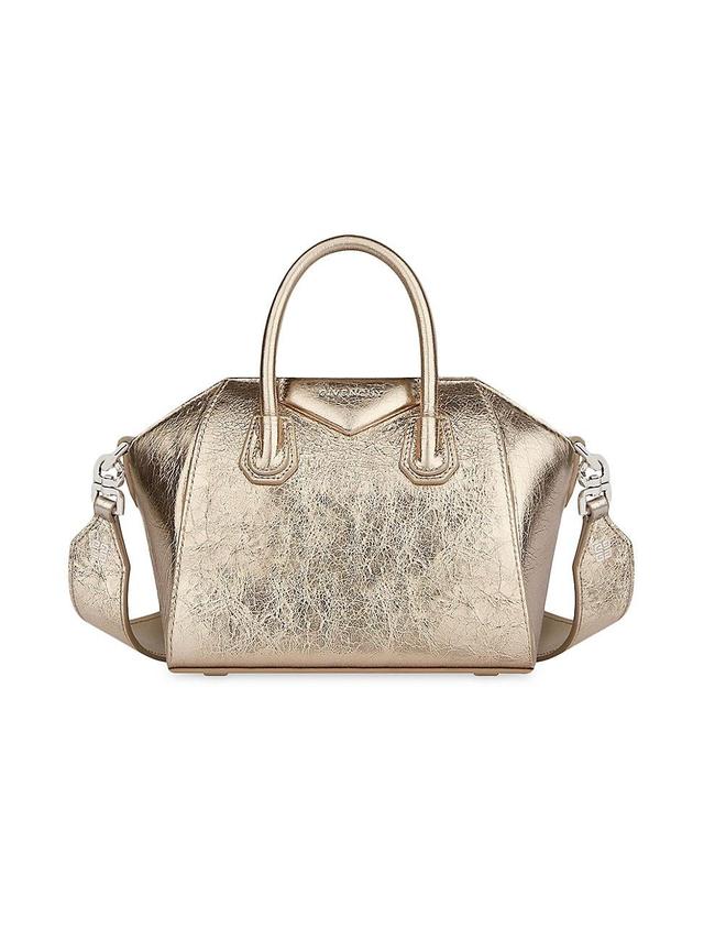 Womens Antigona Toy Top Handle Bag In Laminated Leather Product Image