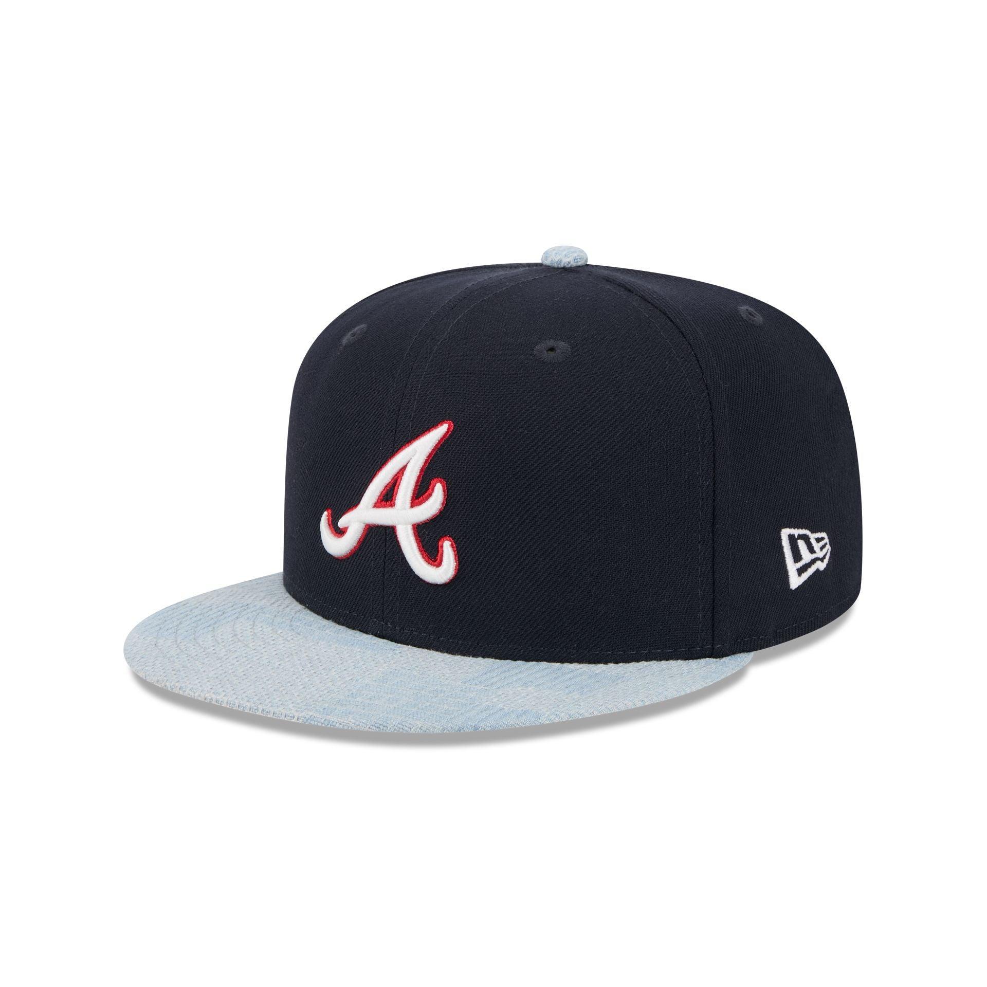 Atlanta Braves Patch Denim 59FIFTY Fitted Hat Male Product Image