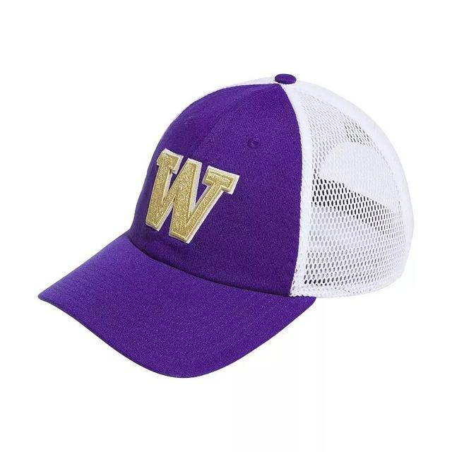 Mens adidas Washington Huskies Mascot Slouch Trucker Adjustable Hat Product Image