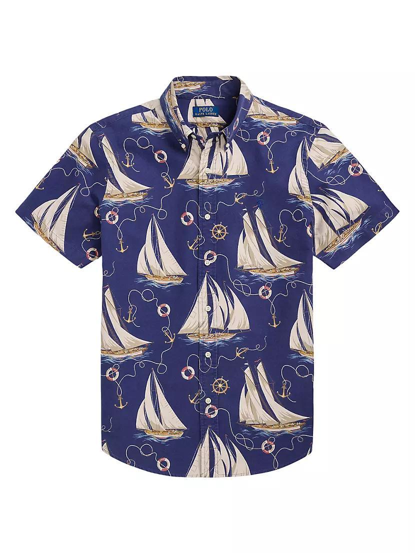 Classic Oxford Short-Sleeve Sport Shirt Product Image