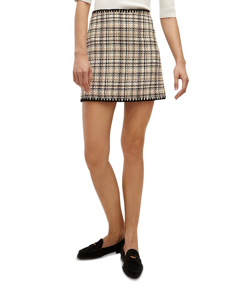 Veronica Beard Ohemia Plaid Tweed Miniskirt Product Image