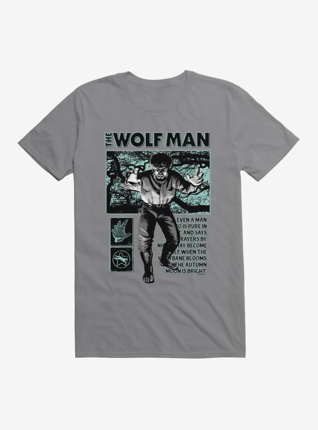 Universal Monsters The Wolf Man From Man To Beast T-Shirt Product Image