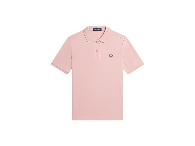 Fred Perry Polo Shirt (Dusty Rose Pink) Women's Clothing Product Image