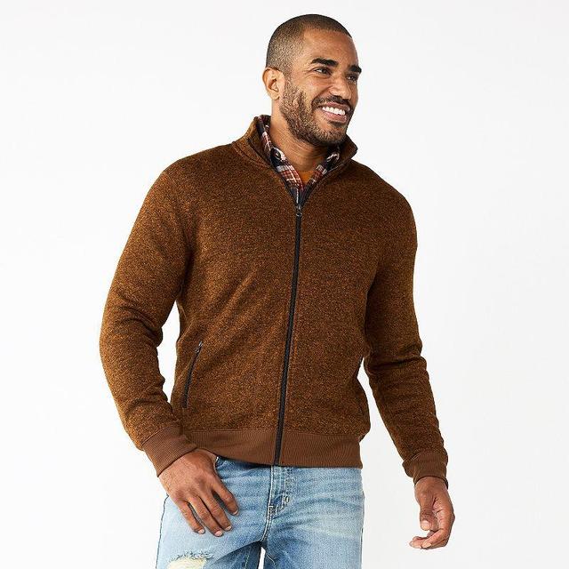 Mens Sonoma Goods For Life Fleece Sweater Jacket Product Image