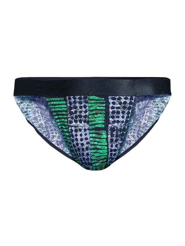 Mens Never Say Never Print Sports Briefs Product Image