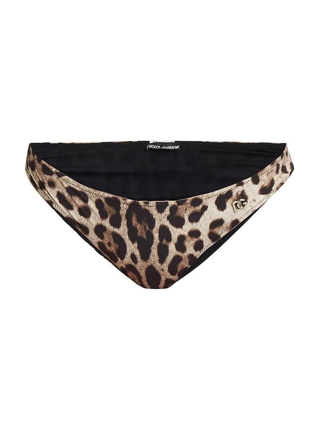 Womens Leopard Bikini Bottom Product Image