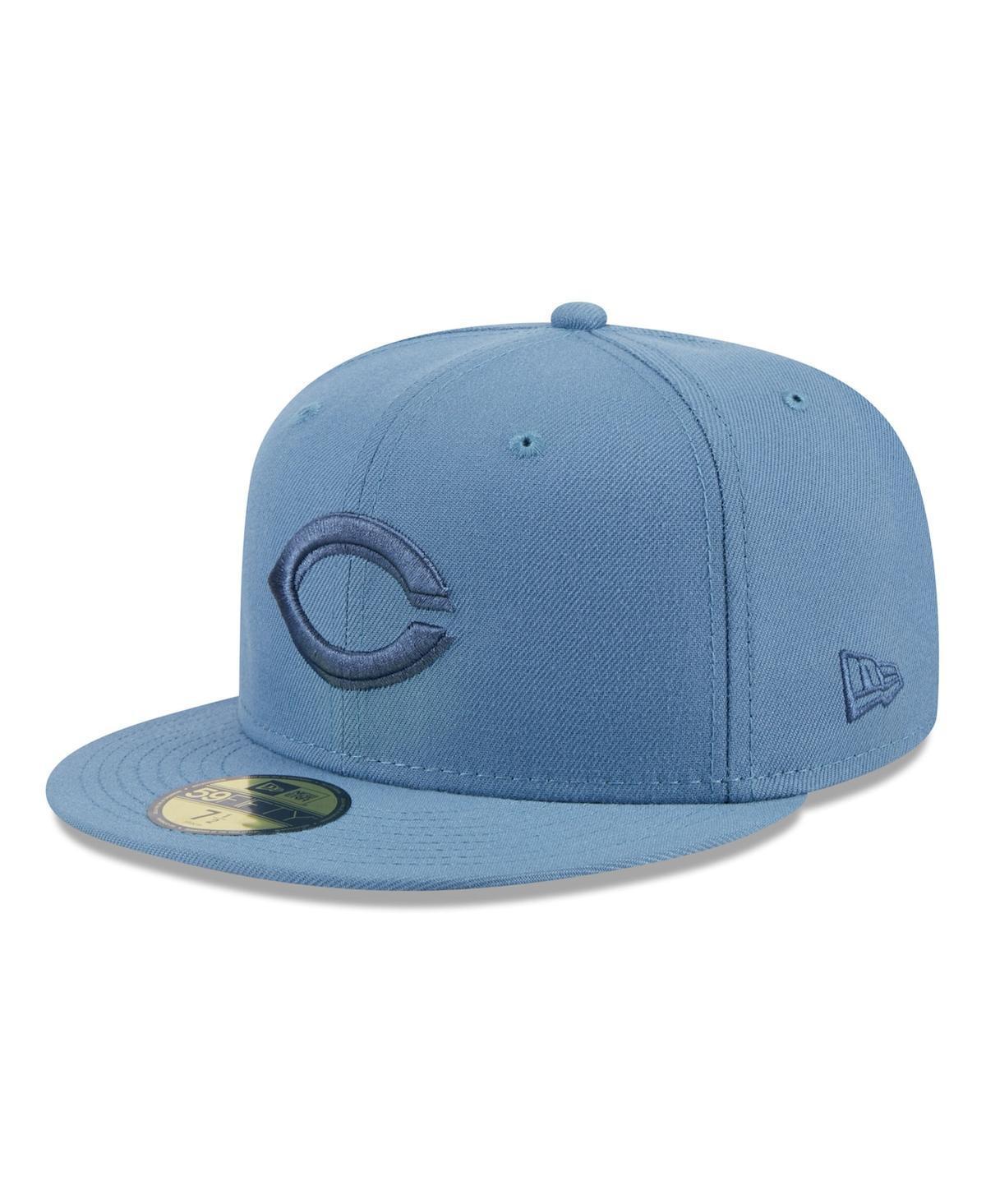 Mens New Era Blue Cincinnati Reds Spring Color 59FIFTY Fitted Hat Product Image