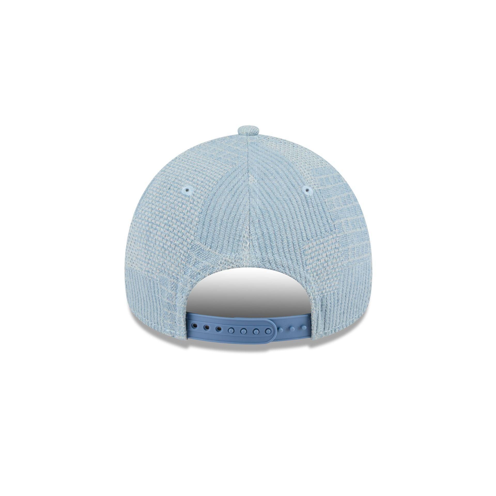 New York Mets Logo Essentials Denim 9FORTY A-Frame Snapback Hat Male Product Image