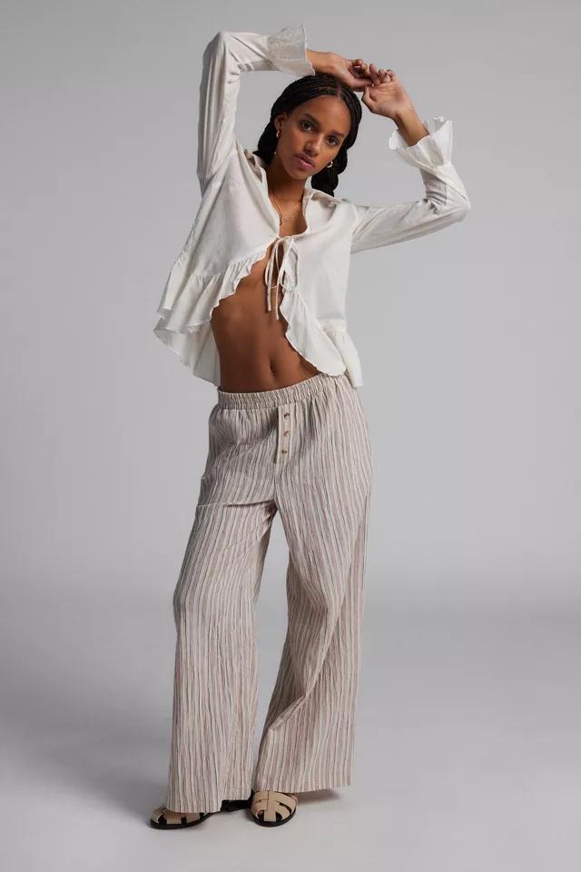 Urban Renewal Remnants Striped Button Front Boxer Pant Product Image