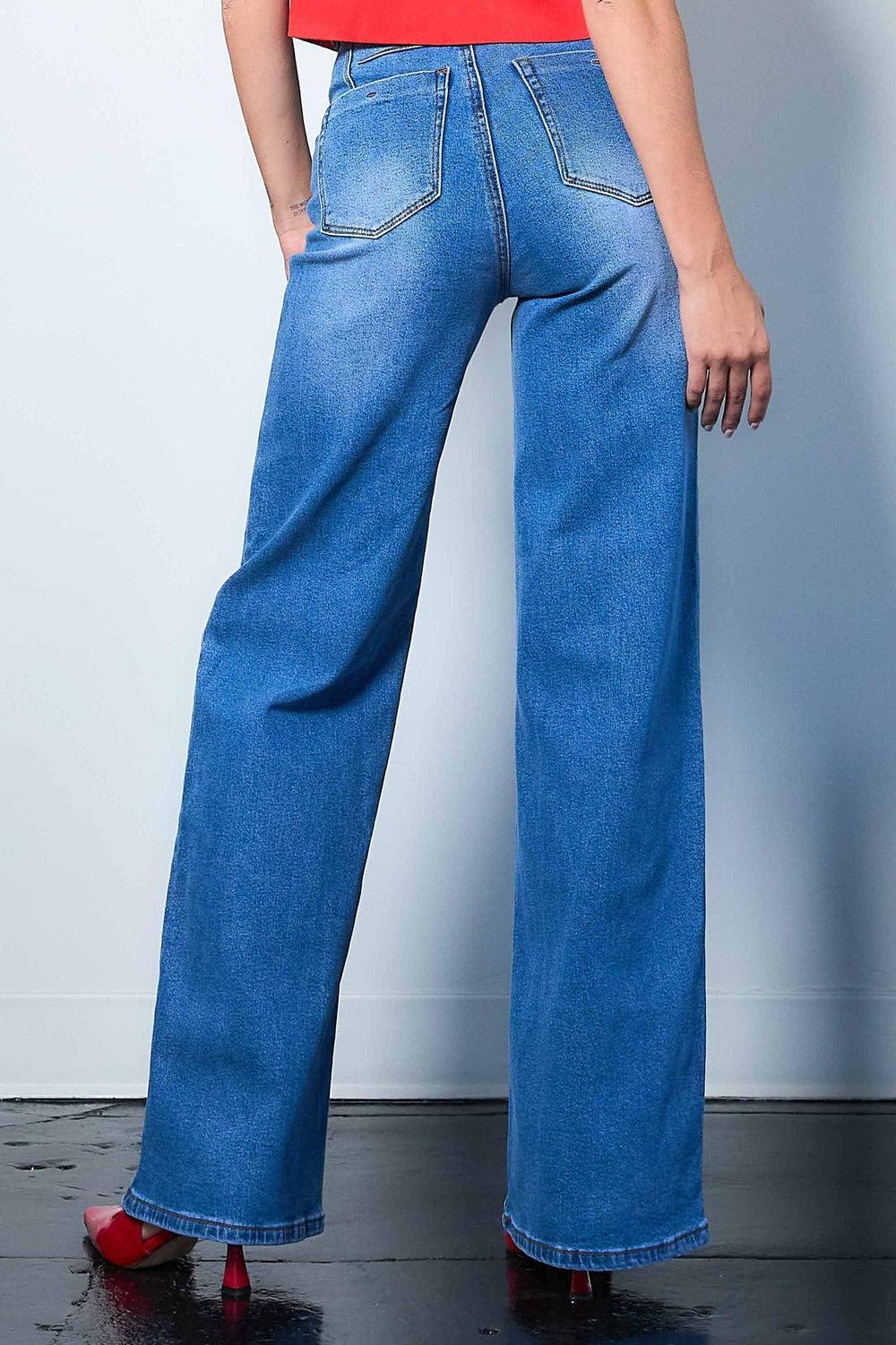 She's The Boss Wide Leg Jeans Product Image