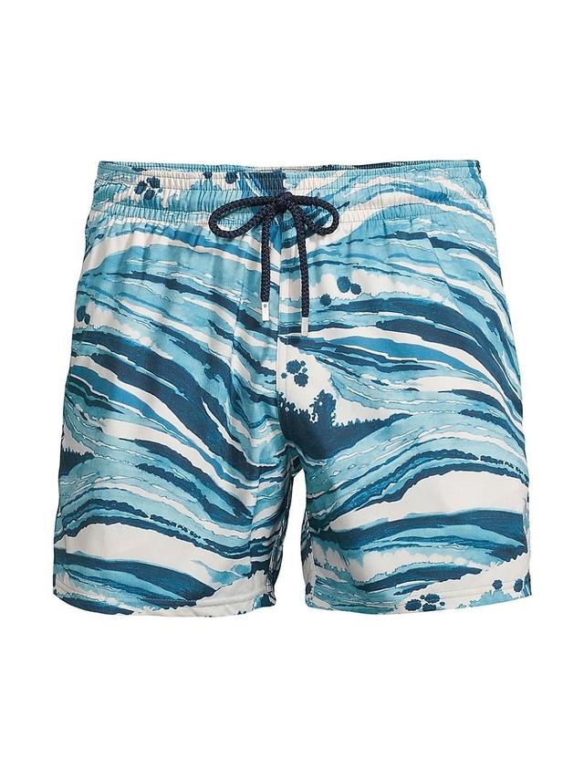 Mens Vilebrequin x Maison Kitsun Wave Stripe Swim Shorts Product Image