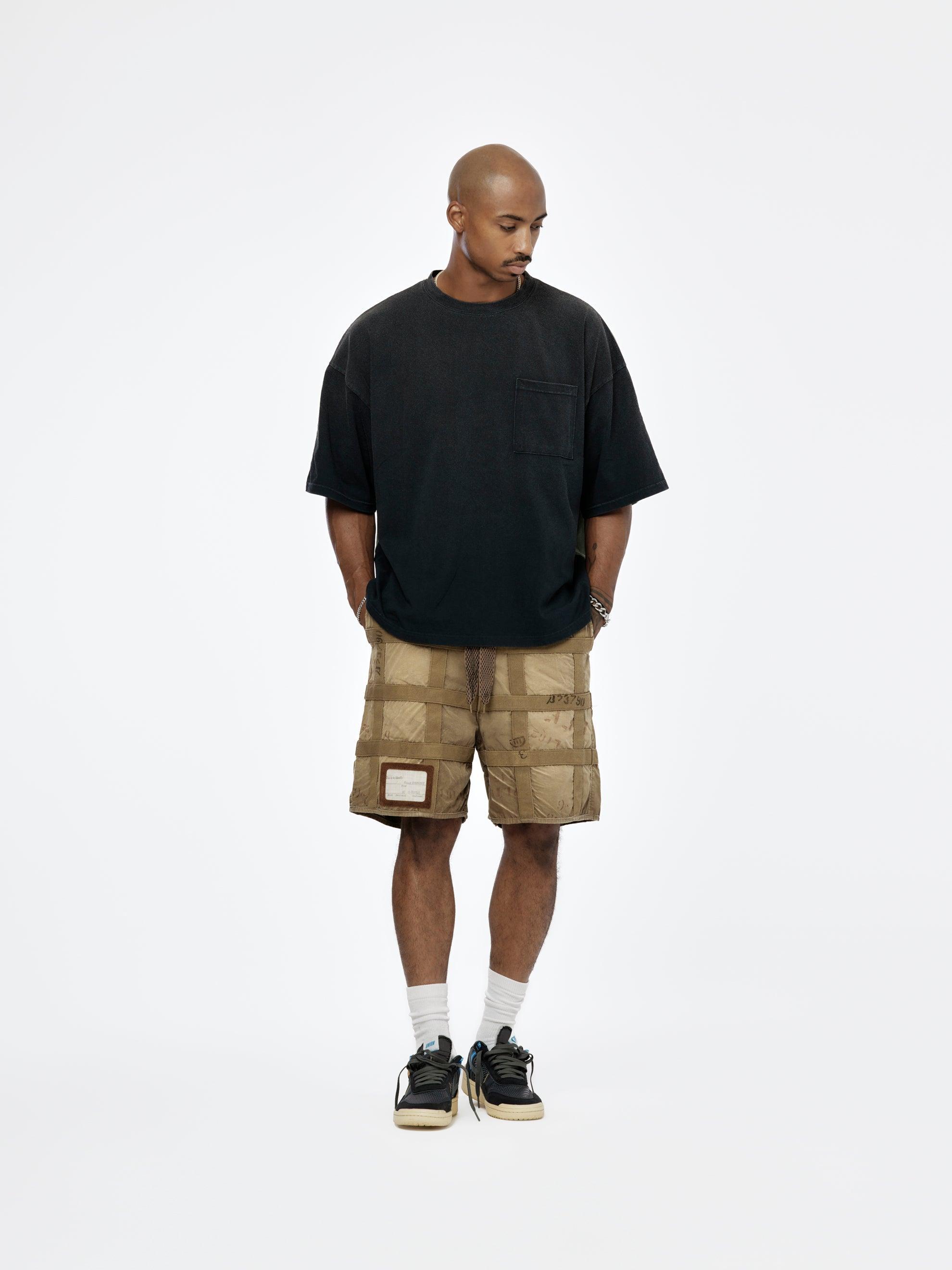 Prison Craft Tattersall Remake Shorts (Grey/Beige) Product Image