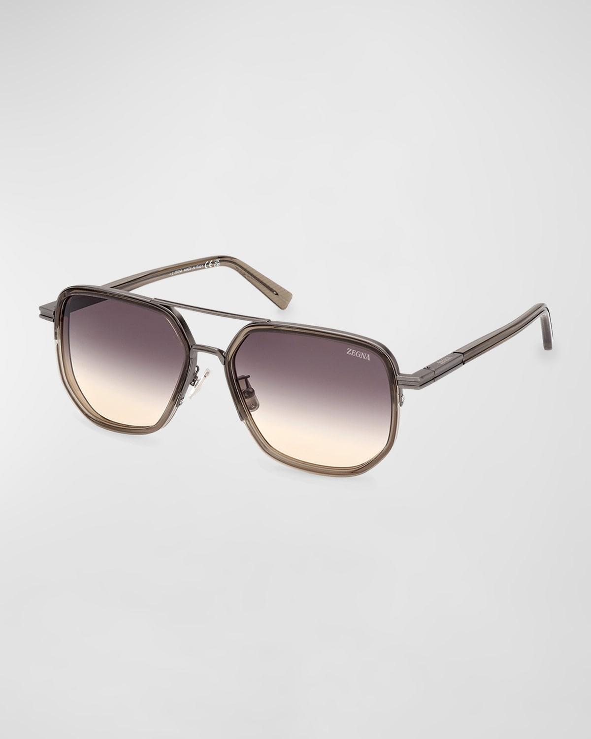 Mens Metal Square Sunglasses Product Image