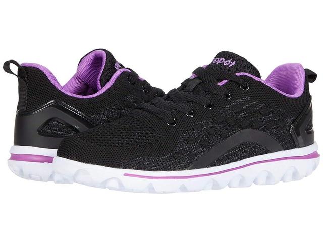 Propet TravelActive Axial (Black/Purple) Women's Shoes Product Image