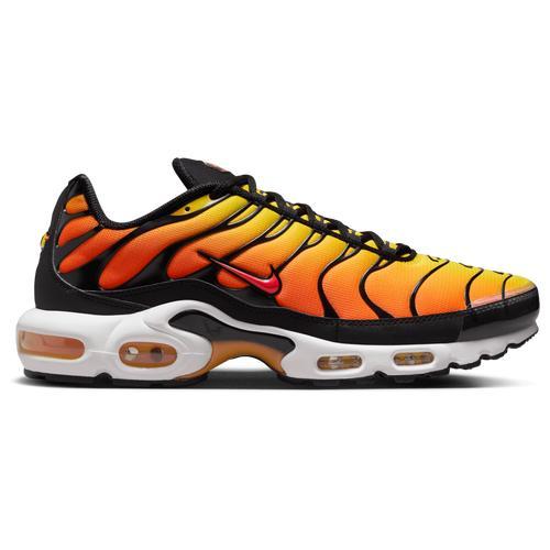 Nike Mens Nike Air Max Plus Sunset - Mens Running Shoes Black/Orange/Red Product Image