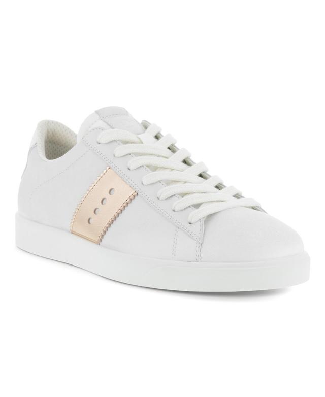 Ecco Womens Street Lite Retro Sneakers - White Product Image