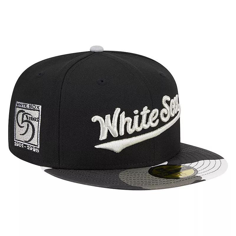 Mens New Era Chicago White Sox Metallic Camo 59FIFTY Fitted Hat Product Image